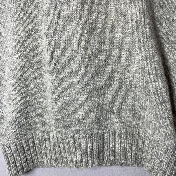 Robert Scott Ltd Sweater Size 34 Pure Shetland Wool Grey Bear Vintage Rare - Picture 6 of 11